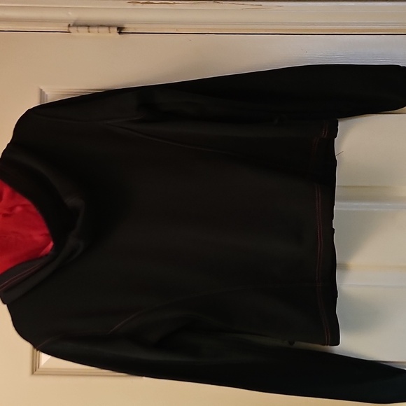 Harley Davidson Black Quilted Leather Jacket with Red Accents 2 Piece - Picture 7 of 12